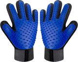 Beauty Gloves For Dogs And Cats, Pet Massage Brush Gloves, Hair Removal Gloves For Dogs And Rabbits - 2 Pack (dark Blue Left Hand, Dark Blue Right Han