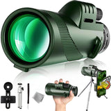 Hd Monocular Telescope, 40x60 Monoculares Fmc-prism Bak4 Zoom Telescope Mit Smartphone Holder & Tripod