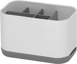 Bathroom Toothbrush Holder Toothbrush Holder Toothpaste Holder Plastic White