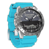 Blue Men's Business Leisure Outdoor Sports Waterproof Steel Watch High Pressure Div Watch Double Dis