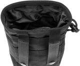 Einstellbare Militrische Mehrzweckgrteltasche, Grtel Dumping Bag, Outdoor Wandern Kordelzug Magazin, Militrtasche (schwarz)