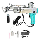 Carpet Tufting Tool Green 40 Stitches Per Sec Adjustable Handle Carpet Weaving Machine for Rug Making 100240V US Plug