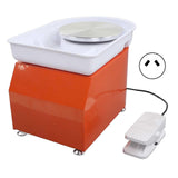Pottery Wheel 350W Stepless Speed Change Compact Stable Rotation Low Noise Pottery Forming Machine for Kids Adults AU Plug 220V 350W