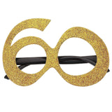 Number Birthday Sunglasses for Birthday Parties Anniversaries and Special Occasion Glitter Frame Novelty Eyewear for Memorable Photos