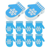 20Pcs Christmas-themed Wooden Loose Beads Christmas Glove Shape DIY Wooden Beads Bracelets Loose Beads Wood Beaded Loose Beads Crafts DIY Beads