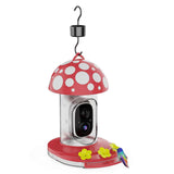 (B) Outdoor Bird Feeders for Garden Bird Drinking Feeders Backyard Decors Bird Observation Feeders with Identify Camera