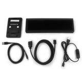 (Black) 8.8in Computer Temperature Displays Status View for Multiple System, Convenient Design  Black