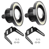2025 Latest Model Universal 2pcs 10W LED COB Angel Eyes Daytime Running Light Car Vehicle