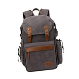 (Grey) Camera Bag Universal Stylish Photo Bag for Photographer Climbing Backpacking Coffee