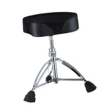 (seat surface 43.5cm black saddle surface) Drum Throne with Anti Slip Rubber Feet Strong Load Bearing Height Adjustable