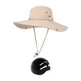 (Beige) Fisherman Cap Beach Hat with Hard Shell for Vacation Gardening School Gray