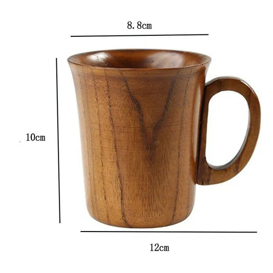 (1pcs)Japanese Creative Jujube Sour Wood Household High Beauty, High Temperature Resistant Tea, Coffee, Beer Cup