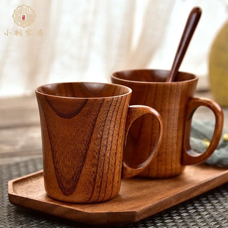 (1pcs)Japanese Creative Jujube Sour Wood Household High Beauty, High Temperature Resistant Tea, Coffee, Beer Cup