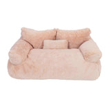 Pet Sofa Bed Warm Soft Comfortable Removable Washable Anti Skid Bottom Cat Couch Bed for Cats Dogs XL