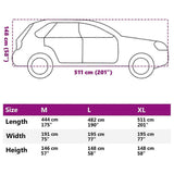 vidaXL SUV Car Cover - Hail Protection, Grey and Silver, XL for Durable Protection