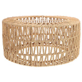 Straw Rope Woven Lampshade Grass Rope Rustic Ceiling Lamp Cover for Replacement Size L