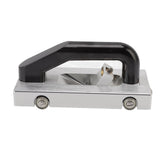 Touch Floor Grooving Hand Tool Floor Groover Aluminium Alloy Manual with Guide Pulley U Shaped Silver Plastic Floor Construction Tool for Home