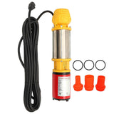 DC Deep Well Pump 400W 18m Lift 6m/h Large Flow Solar Submersible Deep Well Pump with 1in 1.5in 2in Outlet Joint DC48V