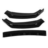 Front Lip Bumper Spoiler Splitter 3 Sections Glossy Black Fit for A5 Sportback/ Coupe / Cabriolet B9 2017?2018