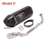 (White) Full Systems Motorcycle Yoshimura Exhaust For Yamaha Nmax 155 125 2021 Nmax155 Nmax125 Slip On Escape Fornt Link Pipe Muffler