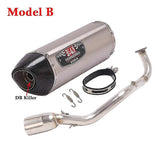 (Red) Full Systems Motorcycle Yoshimura Exhaust For Yamaha Nmax 155 125 2021 Nmax155 Nmax125 Slip On Escape Fornt Link Pipe Muffler