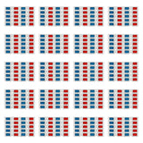 3D Glasses, 200 Pairs Red and Blue Paper Stereo Lenses for Set Anaglyph Paper 3D Glasses