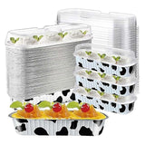 For 100pcs Mini Cake Pans With Lids Loaf Baking Pans Cups Mini Loaf Pans
