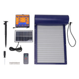 Solar Powered Automatic Chicken Coop Door Auto Chicken Door Opener with Light Sensor Timer Remote Control Blue
