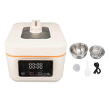 700W Low Sugar Rice Cooker 3L Grain Cooker Warmer Multi Function Touch Digital Display Visible Window with Non Stick Inner Pot Spoon Cup