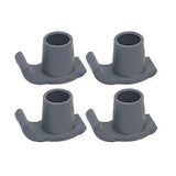 Elderly Walker Rubber Foot Pads 4pcs Walker Sled Foot Pads Inner Diameter 28mm