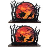 Headless Horseman Silhouette Halloween Desktop Decoration