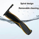 (Black) For R10 R20 R30 T20 T30 Vacuum Cleaner Attachment Soft Roller Brush Head for Wooden Floor Ceramic Ti