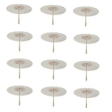 For 12pcs Paper Parasol Beach Umbrella Diy Umbrella Photography Props