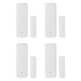 4X TUYA Zigbee 3.0 Smart Window Door Sensor Wireless Connection Multifunction for Smart Hub App