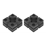 4Pcs Washing Machine Height Increase Pads Anti Pads Silent Skid Raiser Mat Refrigerator Dryer Suppor