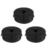 3X Umbrella Base Weight Bag,Round Terrace Umbrella Base Detachable Windproof Fixed Sandbag,for Beach