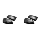 4X Carbon Fiber Side Rear View Mirror Cover Cap Decor Trim for Fortuner