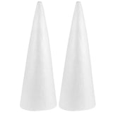 2 Pcs Cake Pops Mold Small Foam Cones Foam Cones Crafts Styrofoam Cone Crafts Craft Foam Cone Set Styrofoam Tower
