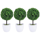 3Pcs Artificial Plant Ball Artificial Cherry Ball Bonsai Imitation Green Plant