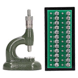 Watch Repair Tool Watch Press Set Watch Back Case Closer Watchmaker Jewelling Tool Aluminum Alloy Green with 48Pcs Dies JP