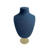 (L Blue) Mannequin Necklace Holder Stand Portrait Model Jewelry Organizer Display Rack for Women Girls Window Showcase Props  Blue L