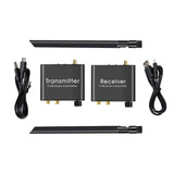 Long ranges Wireless sound  Transmitter & Receiver 2.4GHz Adapter set Simple Installation for Speakers Amplifiers TV PC