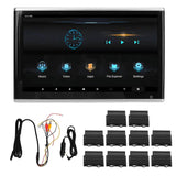 Car Headrest Monitor 13.3 Touchscreen for Android 9.0 4GB RAM 64GB ROM 1920 X 1080 4K 1080P Video wi
