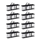 Large Clear Holds DVD CD Storage Holder Easy Zip Closure Carry Bag