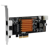 PCI-E X4 Intel350 2-Port PCI for Express Network Adapter 10/100/1000Mbps 2 RJ45