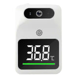 Infrared Thermometer Wall Mounted Non Contact Digital Forehead Thermometer White