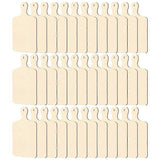 36 Pcs Wooden Mini Cutting Board with Handle Unfinished Wood