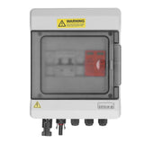 DC1000V PV Combiner Box 1 in 1 Out Solar Combiner Box with 15A Fuse 16A DC Circuit Breaker for Power Generation Systems