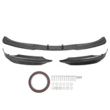 5 Pcs Front Bumper Lip Spoiler Canard Lip Chin Splitter Diffuser Body Kit for 3 Series E90 E91 2005 to 2008 Carbon Fiber Style