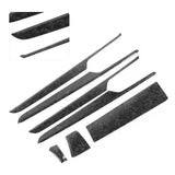 Car Interior Sticker,7pcs Carbon Fiber Door Door Panel Cover Car Styling Solid Performance